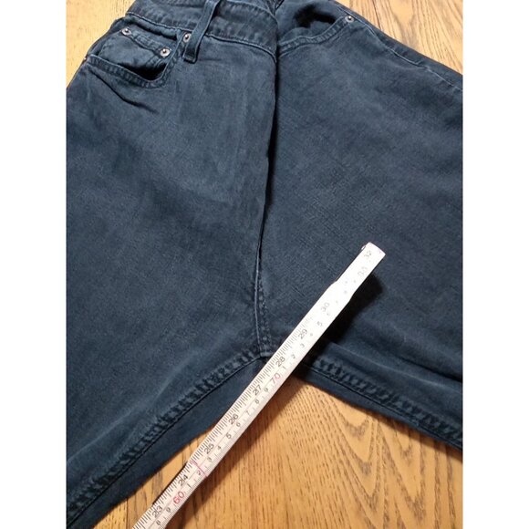 LEVI STRAUSS Jeans Womens 18 SHORT BLACK Faded MID RISE BOOTCUT  Preowned Denim - Picture 6 of 14
